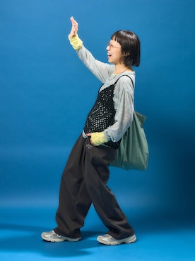 「JEANASIS（ジーナシス）のアイテム」を使った、バヤコさん（レディース・161cm）の秋コーディネート