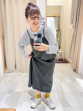 「アイテム（ワンピース/ドレス）」を使った、バヤコさん（レディース・161cm・30代）の秋コーディネート
