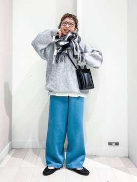 「NUMERALS（ヌメラルズ）のアイテム」を使った、バヤコさん（レディース・161cm）の秋コーディネート