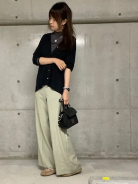 「DEICY（デイシー）のアイテム（その他パンツ）」を使った、ふふさん（レディース・165cm）の秋コーディネート