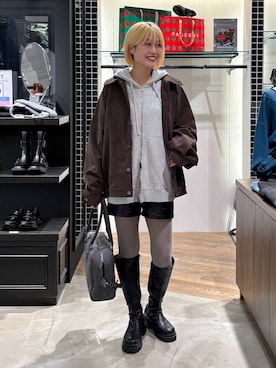 「PBLIM（ページボーイリム）のアイテム」を使った、kaeさん（レディース・163cm）の冬コーディネート