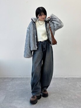 「PAGEBOY（ページボーイ）のアイテム（Tシャツ/カットソー）」を使った、kaeさん（レディース・163cm）の秋コーディネート