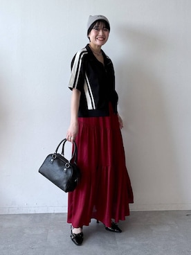 「アイテム（ニットキャップ/ビーニー）」を使った、kaeさん（レディース・163cm・30代）の夏コーディネート