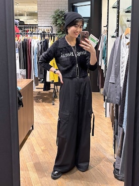 「アイテム（ニットキャップ/ビーニー）」を使った、kaeさん（レディース・163cm・30代）の秋コーディネート