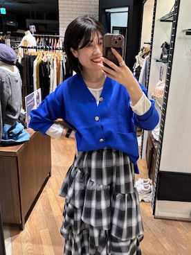 「PAGEBOY（ページボーイ）の【ステンレス素材】ロングボールチェーンネックレス（ネックレス）」を使った、kaeさん（レディース・163cm）の秋コーディネート