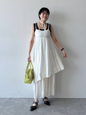 「PAGEBOY（ページボーイ）のアイテム（ワンピース）」を使った、kaeさん（レディース・163cm）の夏コーディネート