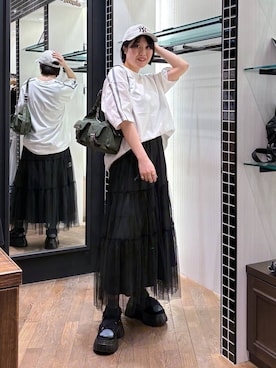 「アイテム（帽子）」を使った、kaeさん（レディース・162cm・30代）の春コーディネート
