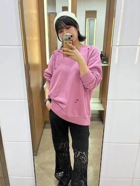 「アイテム（スウェット）」を使った、kaeさん（レディース・162cm・30代）の秋コーディネート