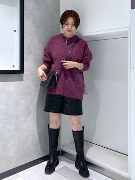 「PAGEBOY（ページボーイ）のチェーンスタッズショルダー（ショルダーバッグ）」を使った、kaeさん（レディース・162cm）の秋コーディネート