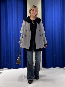 「PAGEBOY（ページボーイ）のベルトハンドBAG（ハンドバッグ、ブラウン系）」を使った、kaeさん（レディース・163cm）の春コーディネート