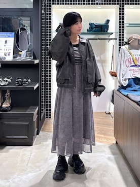 「アイテム（ワンピース/ドレス）」を使った、kaeさん（レディース・163cm・30代）の秋コーディネート