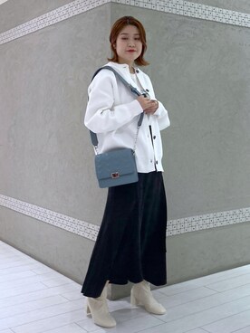 「ストレッチブーツ」｜kaeさん（レディース・162cm・20代）の秋コーディネート