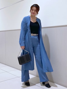 「PAGEBOY（ページボーイ）のチェーンスタッズショルダー（ショルダーバッグ）」を使った、kaeさん（レディース・162cm）の秋コーディネート