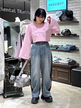 「アイテム（スウェット）」を使った、kaeさん（レディース・162cm・30代）の秋コーディネート