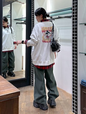 「アイテム（スウェット）」を使った、kaeさん（レディース・163cm・30代）の冬コーディネート