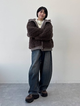 「PAGEBOY（ページボーイ）のアイテム（ブルゾン）」を使った、kaeさん（レディース・163cm）の秋コーディネート