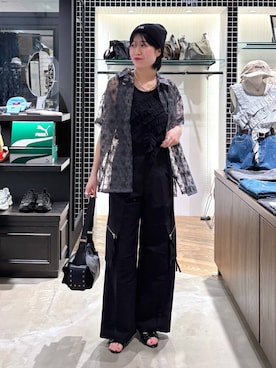 「アイテム（アクセサリー）」を使った、kaeさん（レディース・163cm）の夏コーディネート