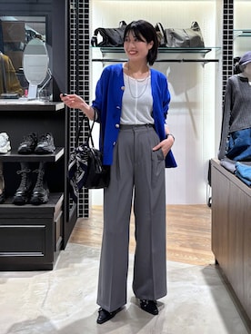 「アイテム（ストール/ショール）」を使った、kaeさん（レディース・163cm）の秋コーディネート