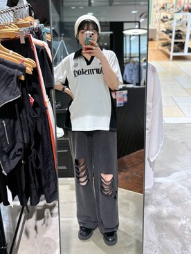 「アイテム（帽子）」を使った、kaeさん（レディース・162cm・30代）の夏コーディネート