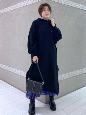 「PAGEBOY（ページボーイ）のチェーンスタッズショルダー（ショルダーバッグ）」を使った、kaeさん（レディース・162cm）の秋コーディネート