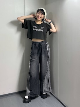 「アイテム（帽子）」を使った、kaeさん（レディース・162cm・30代）の夏コーディネート