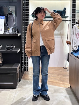「アイテム（ブルゾン）」を使った、kaeさん（レディース・163cm・30代）の秋コーディネート