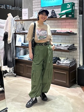 「アイテム（帽子）」を使った、kaeさん（レディース・162cm・30代）の春コーディネート