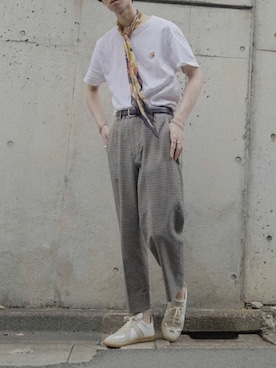 「FACTOTUM（ファクトタム）のアイテム（アクセサリー）」を使った、Kazuさん（メンズ・178cm）の夏コーディネート
