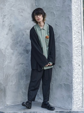 「doublet（ダブレット）のアイテム（トップス）」を使った、Kazuさん（メンズ・178cm）の春コーディネート
