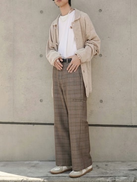 「メゾンマルジェラ」｜「アイテム（アクセサリー）」を使った、Kazuさん（メンズ・178cm）の秋コーディネート
