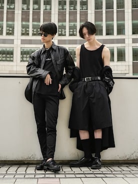 「LAD MUSICIAN（ラッドミュージシャン）のアイテム（パンツ）」を使った、Kazuさん（メンズ・178cm）の夏コーディネート