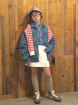 かーちんさん（キッズ・144cm）の春コーディネート