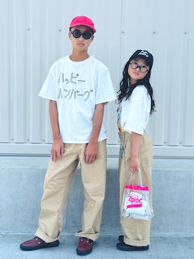 「アイテム（バッグ）」を使った、かーちんさん（キッズ・141cm）の夏コーディネート