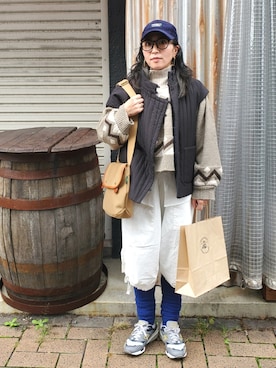 かーちんさん（レディース・156cm）の冬コーディネート