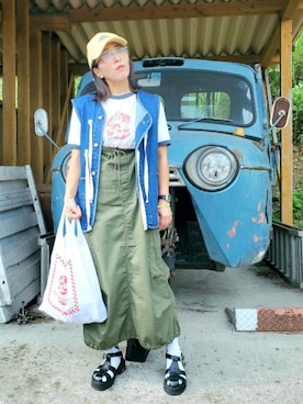 かーちんさん（レディース・156cm）の夏コーディネート