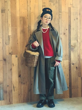 「UNIQLO（ユニクロ）のアイテム（カーディガン/ボレロ）」を使った、かーちんさん（キッズ・142cm）の秋コーディネート