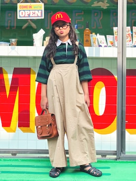「アイテム（シャツ/ブラウス）」を使った、かーちんさん（キッズ・141cm）の夏コーディネート