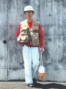 「PAIRMANON STREET（ペアマノンストリート）のアイテム」を使った、かーちんさん（キッズ・146cm）の春コーディネート