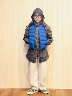 「アイテム（パンツ）」を使った、かーちんさん（キッズ・142cm）の秋コーディネート