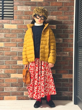 「アイテム（ローファー）」を使った、かーちんさん（キッズ・143cm）の冬コーディネート