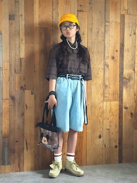 「アイテム（トップス）」を使った、かーちんさん（キッズ・146cm・10代）の春コーディネート