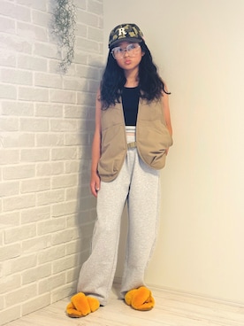 「アイテム（パンツ）」を使った、かーちんさん（キッズ・140cm）の夏コーディネート