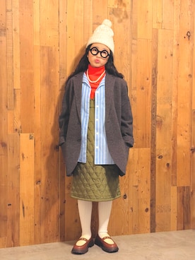 「アイテム（ルームウェア）」を使った、かーちんさん（キッズ・143cm）の秋コーディネート