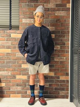「アイテム（シューズ）」を使った、かーちんさん（キッズ・166cm）の秋コーディネート