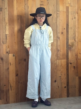 「アイテム（パーカー）」を使った、かーちんさん（キッズ・146cm）の春コーディネート