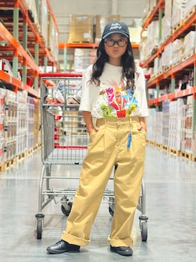 「アイテム（シューズ）」を使った、かーちんさん（キッズ・141cm）の夏コーディネート