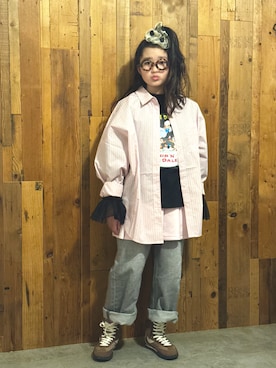 かーちんさん（キッズ・144cm）の冬コーディネート