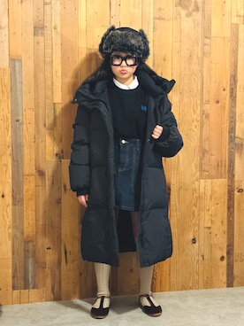 「アイテム（スカート）」を使った、かーちんさん（キッズ・144cm）の冬コーディネート