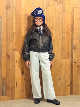 「冬コーデ」｜かーちんさん（キッズ・144cm）の冬コーディネート