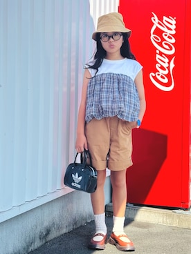「アイテム（パンツ）」を使った、かーちんさん（キッズ・141cm・10代）の秋コーディネート